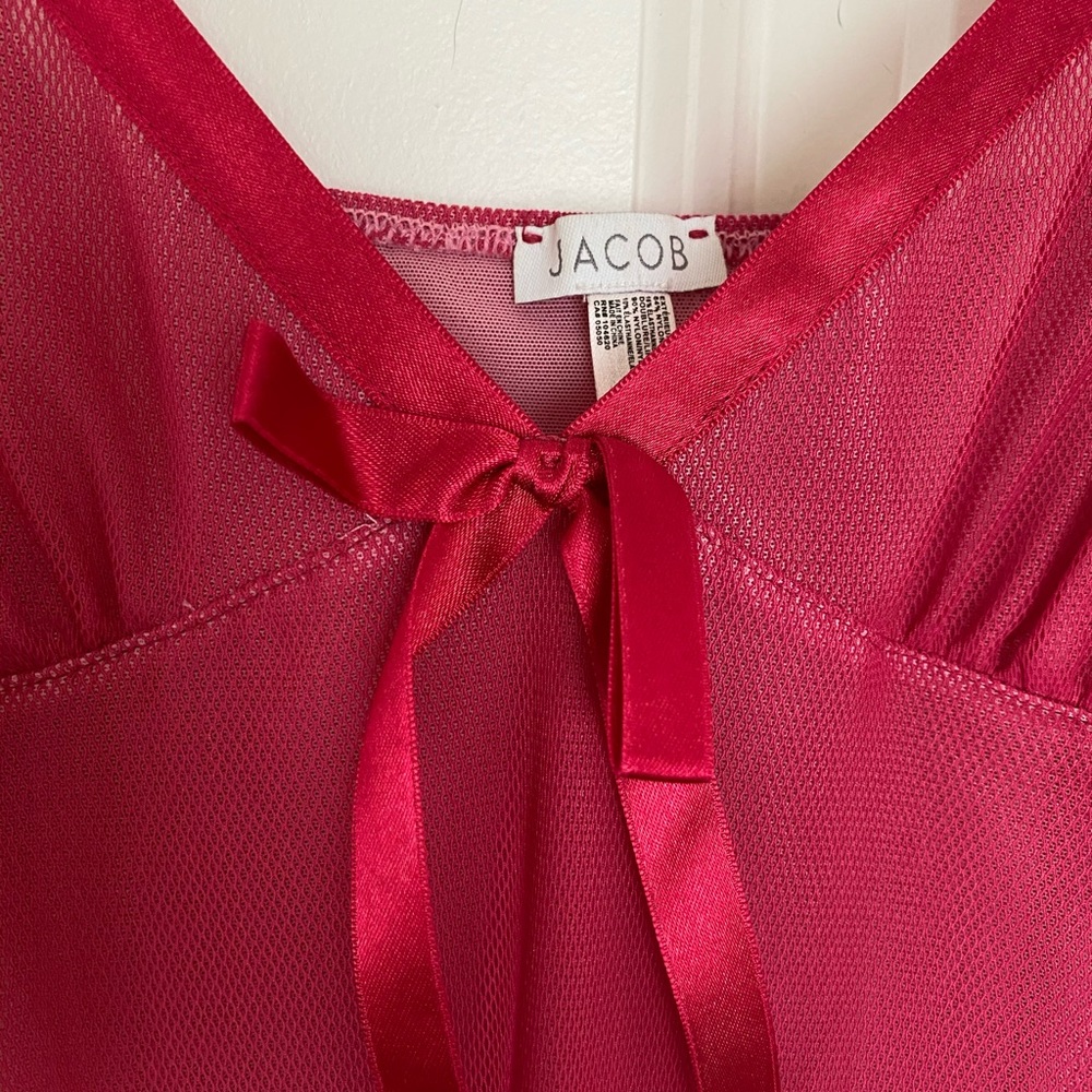 ❤️ Hot Red Mesh Slip ❤️ - Picture 3 of 4